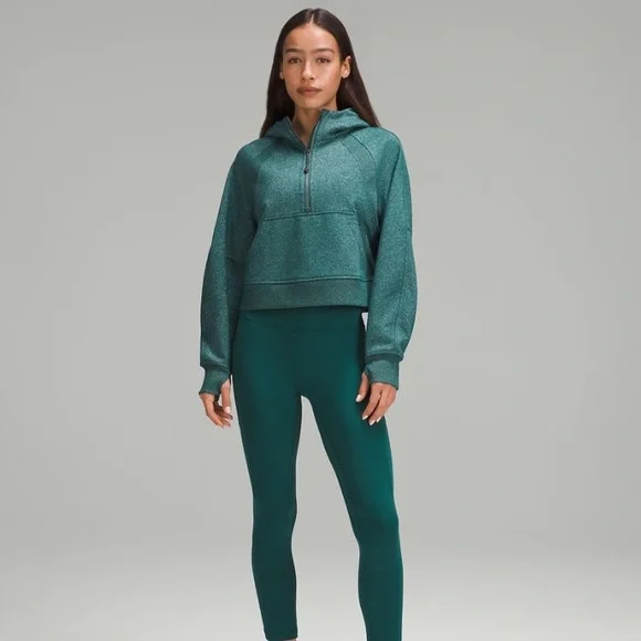 NWT Lululemon Sparkly Green Half-Zip Scuba Hoodie in Spark Special Edition XS/S - Picture 3 of 8